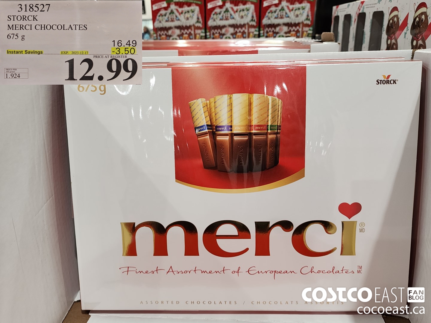 318527 STORCK MERCI CHOCOLATE 675G ($3.50 INSTANT SAVINGS EXPIRES ON 2023-12-17) $12.99