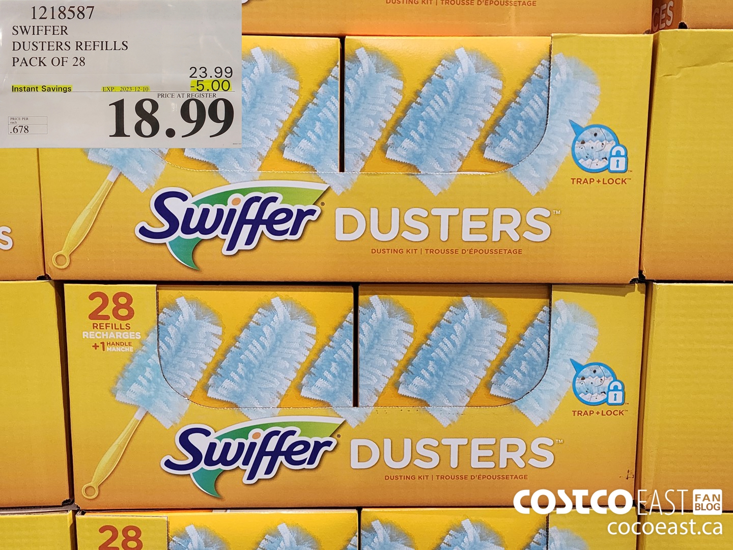 1218587 SWIFFER DUSTERS REFILLS PACK OF 28 ($5.00 INSTANT SAVINGS EXPIRES ON 2023-12-10) $18.99