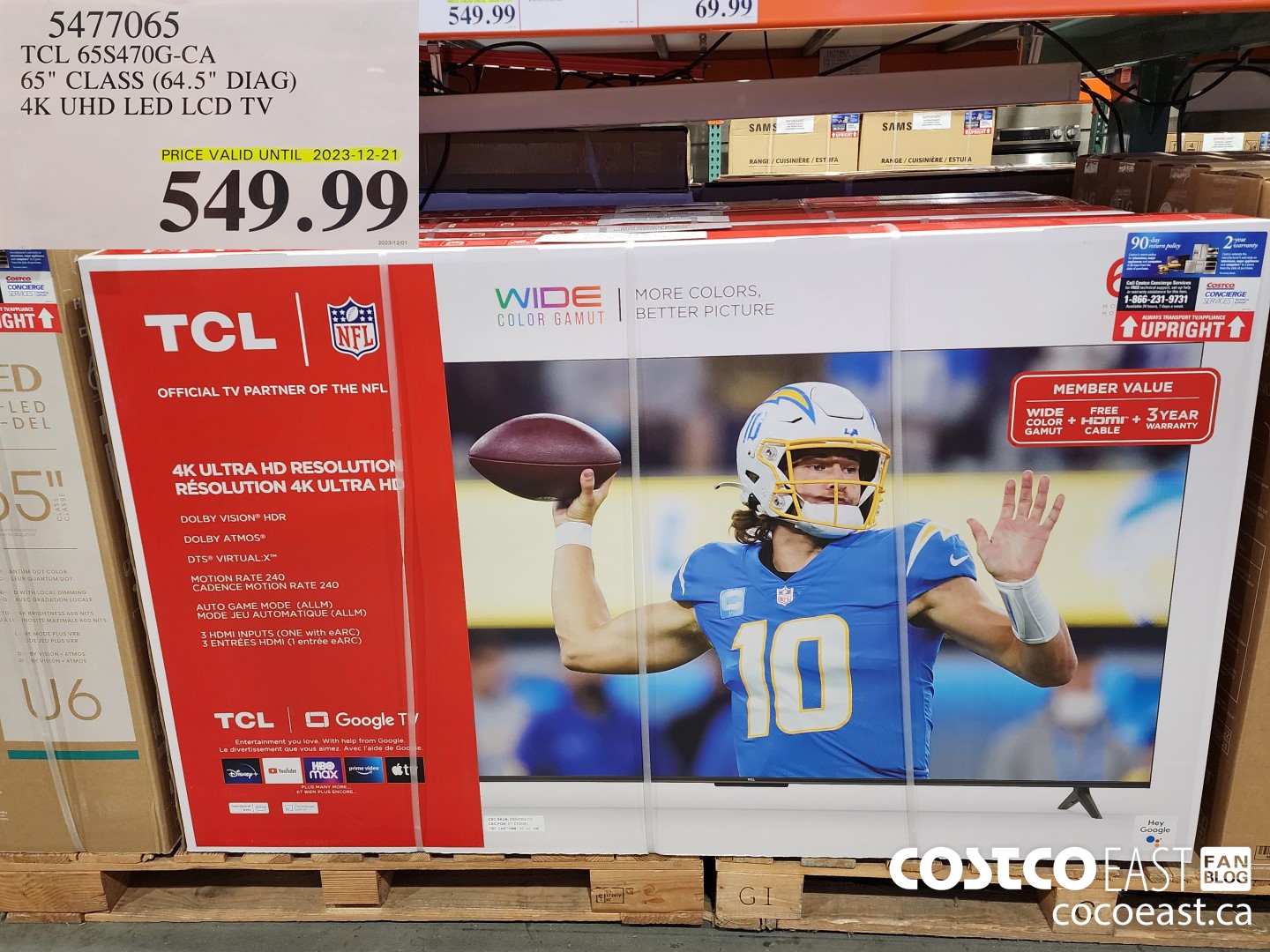 5477065 TCL 65S470G-CA 65