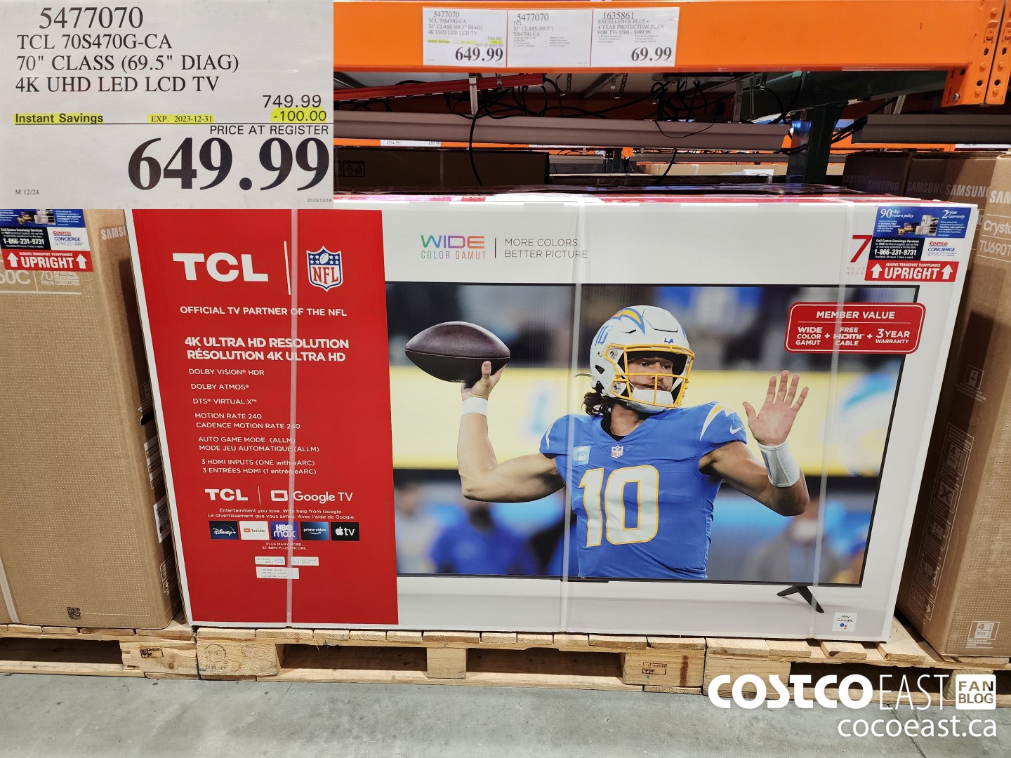 5477070 TCL 70S470G-CA 70