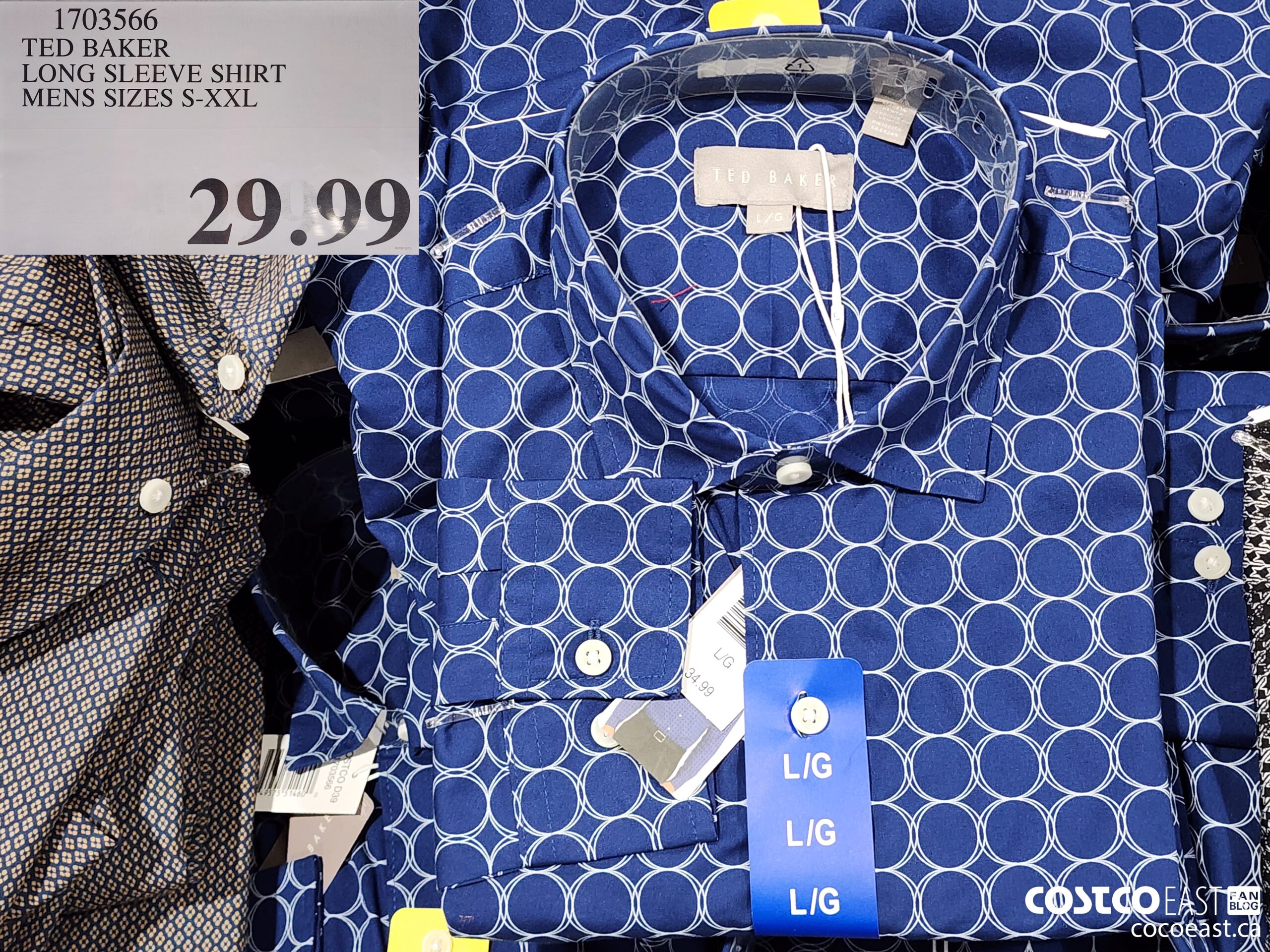 1703566 TED BAKER LONG SLEEVE SHIRT MENS SIZES S-XXL $29.99