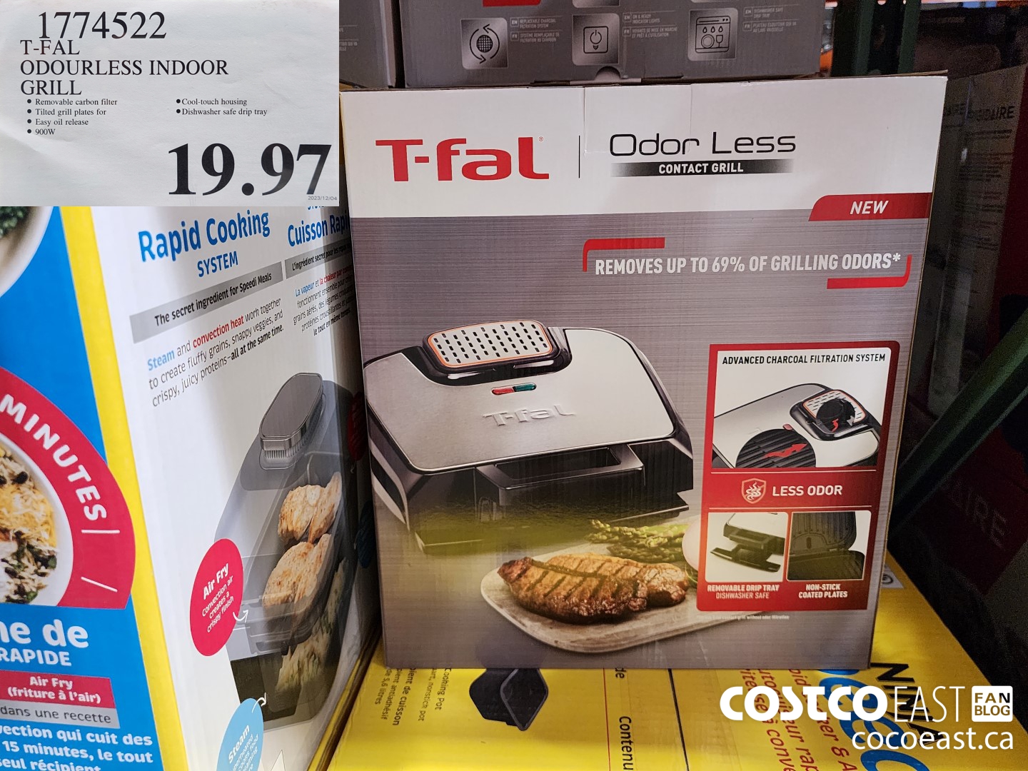 1774522 T-FAL ODOURLESS INDOOR GRILL $19.97