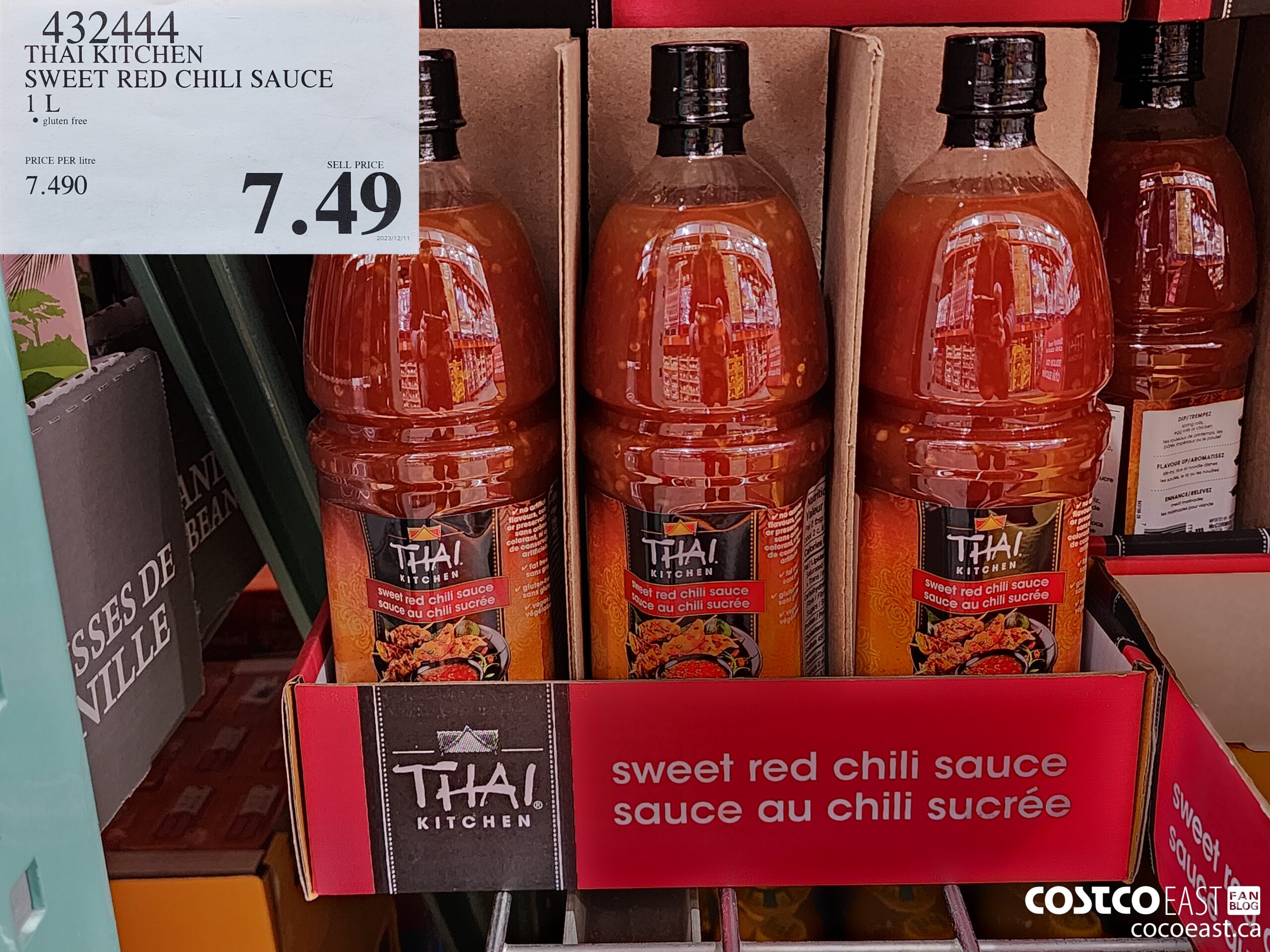 432444 THAI KITCHEN SWEET RED CHILI SAUCE 1 L ($2.00 INSTANT SAVINGS EXPIRES ON 2023-06-25) $5.49