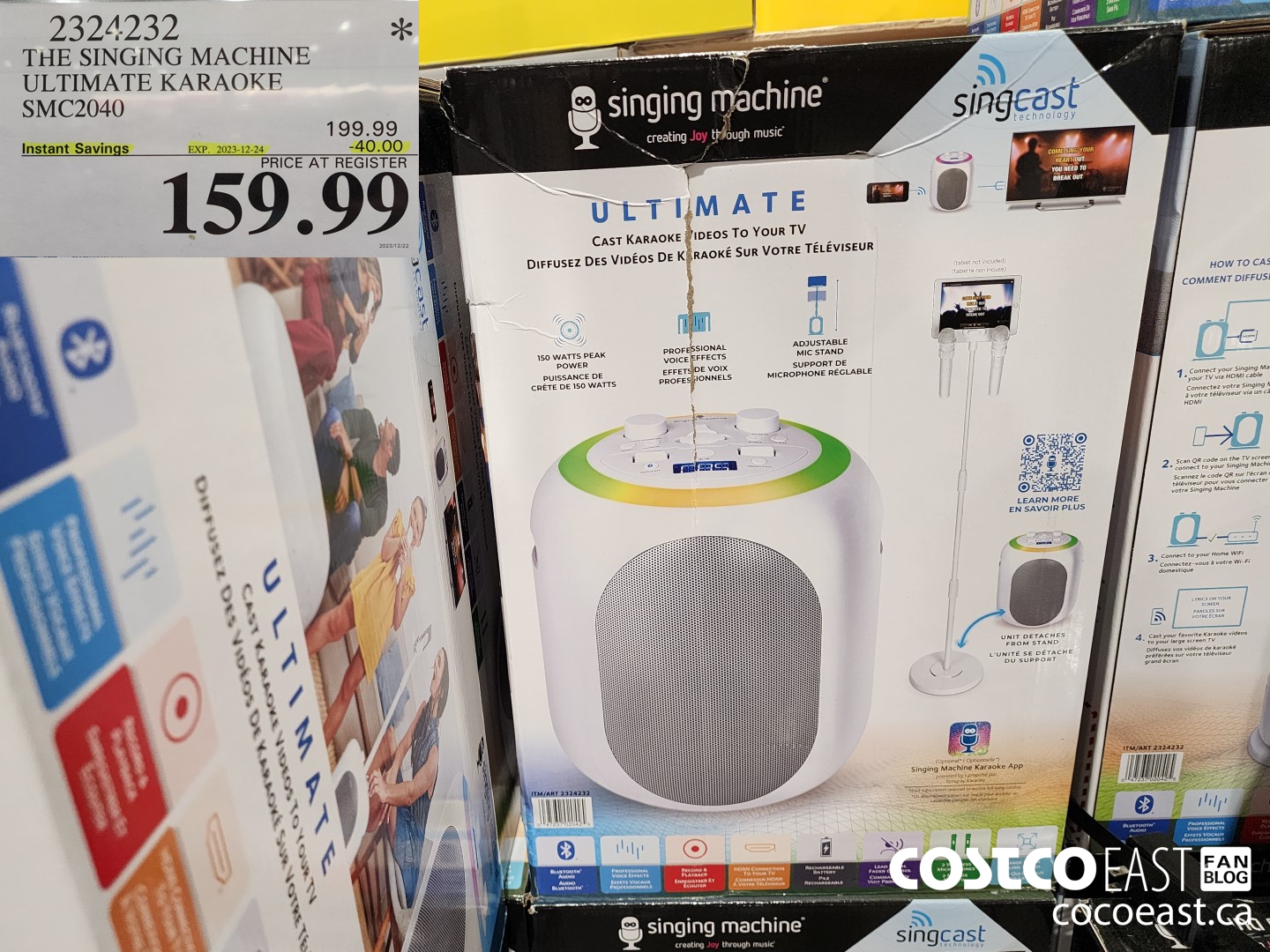 2324232 THE SINGING MACHINE ULTIMATE KARAOKE SMC2040 ($40.00 INSTANT SAVINGS EXPIRES ON 2023-12-24) $159.99