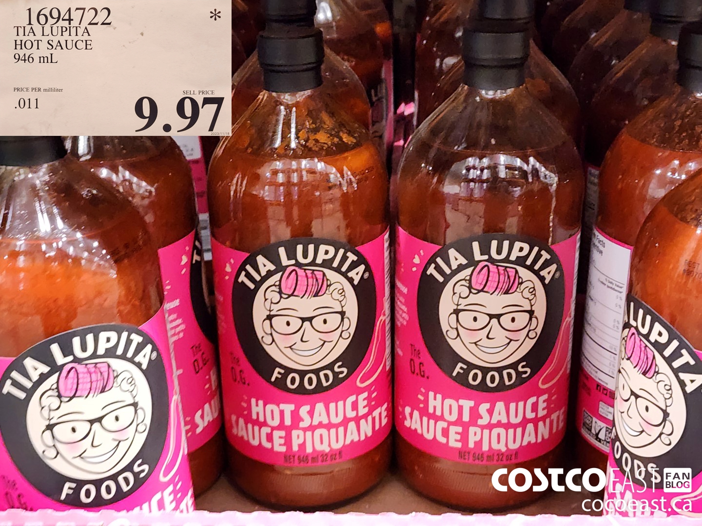 1694722 TIA LUPITA HOT SAUCE 946 mL $9.97