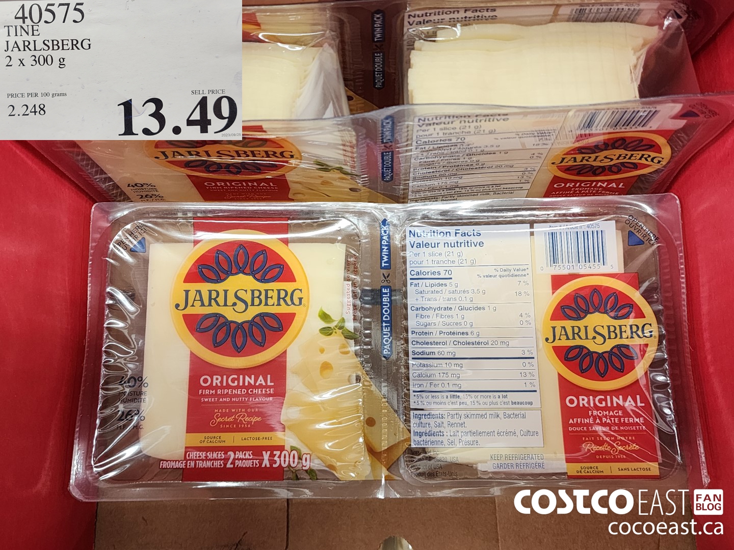 40575 TINE JARLSBERG 2 X 300 G $13.49