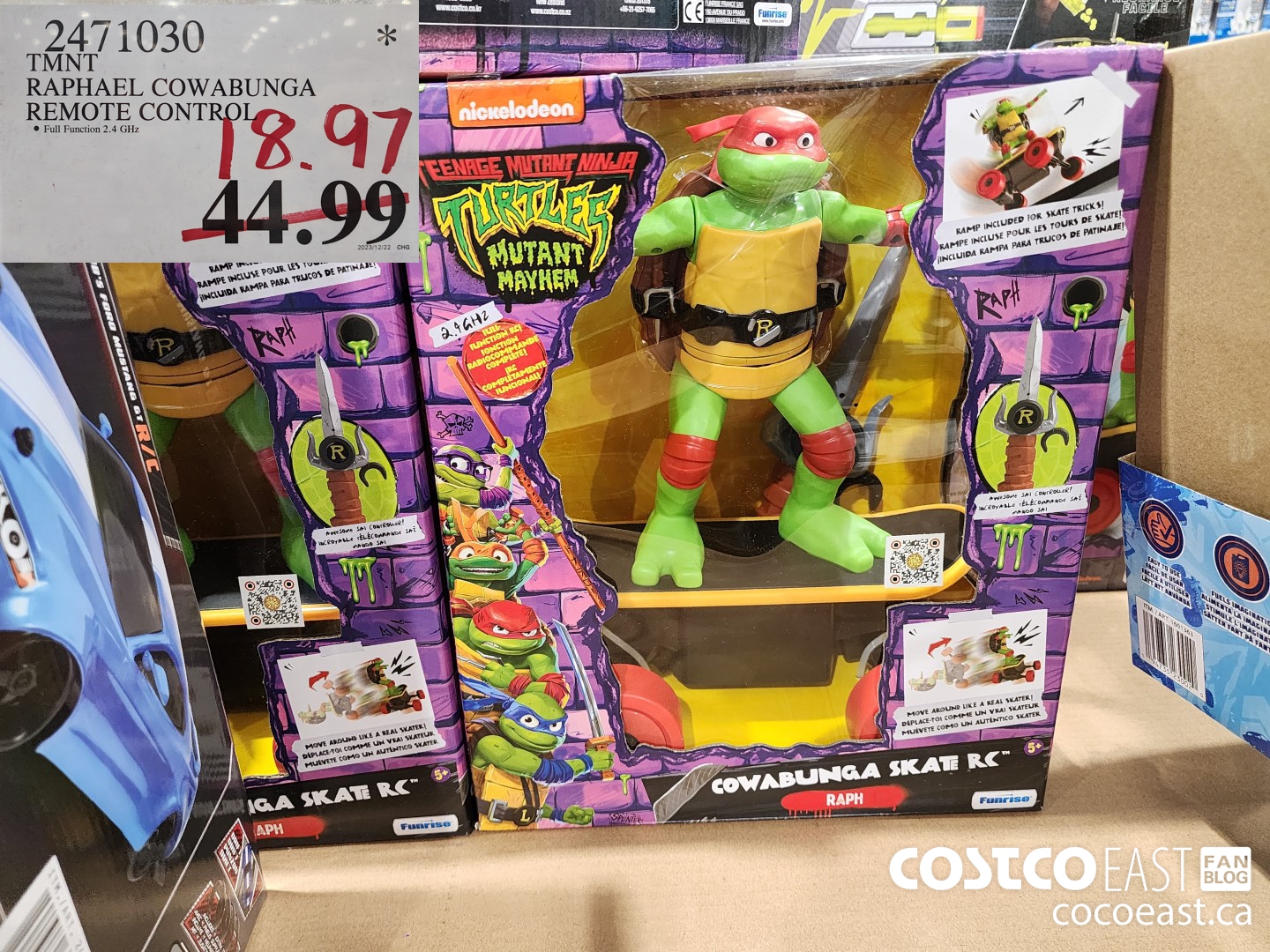 2471030 TMNT RAPHAEL COWABUNGA REMOTE CONTROL $18.97