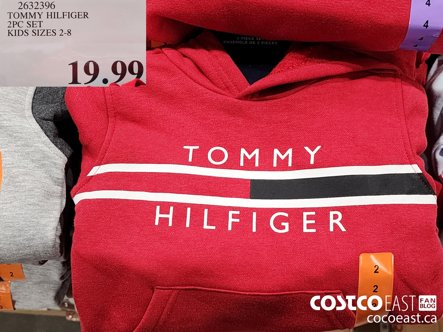 2032396 TOMMY HILFIGER 2PC SET KIDS SIZES 2-8 $19.99