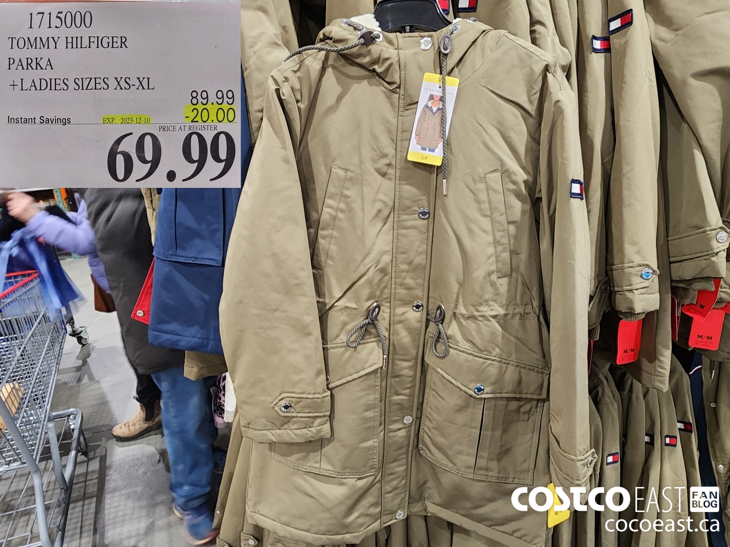 1715000 TOMMY HILFIGER PARKA +LADIES SIZES XS-XL ($20.00 INSTANT SAVINGS EXPIRES ON 2023-12-10) $69.99