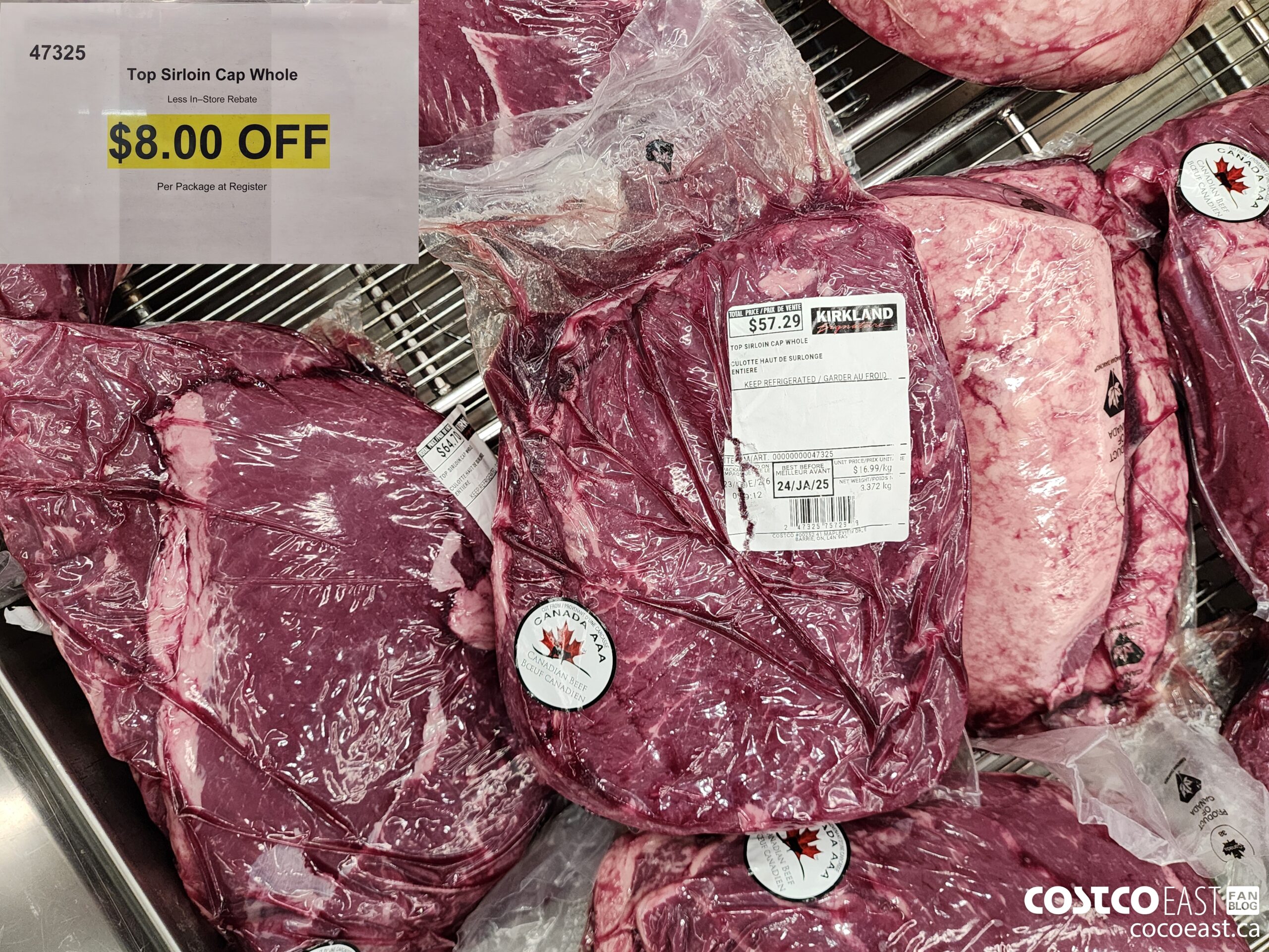 47325 Top Sirloin Cap Whole ($12.00 INSTANT SAVINGS)