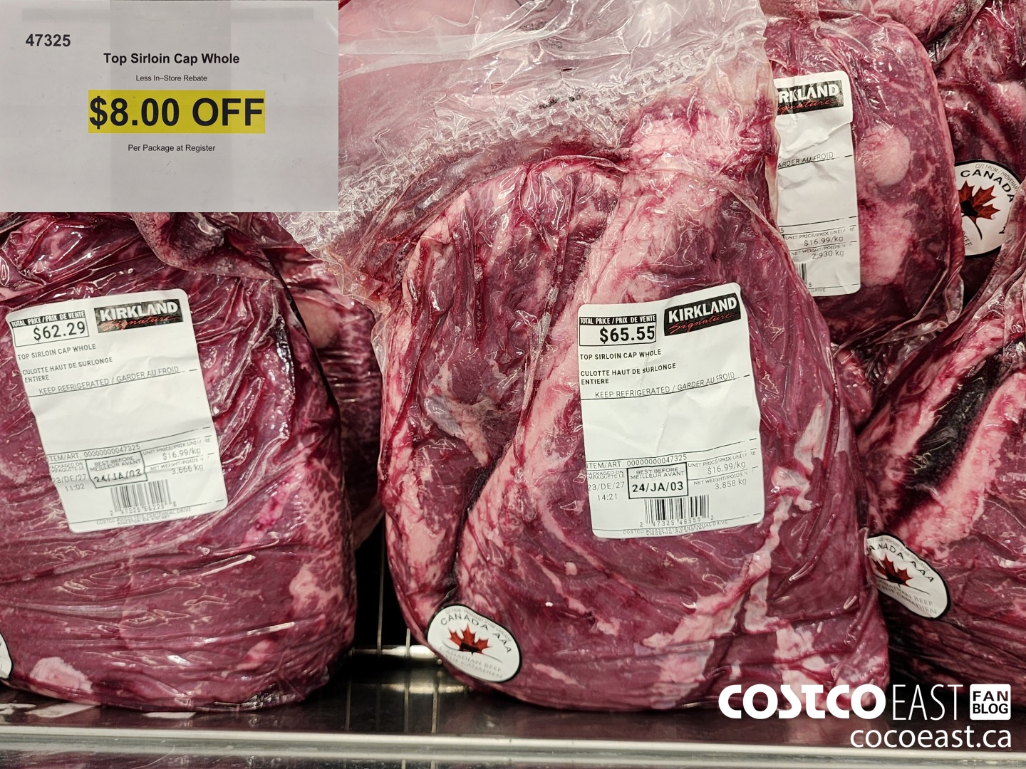 47325 Top Sirloin Cap Whole ($8.00 INSTANT SAVINGS)