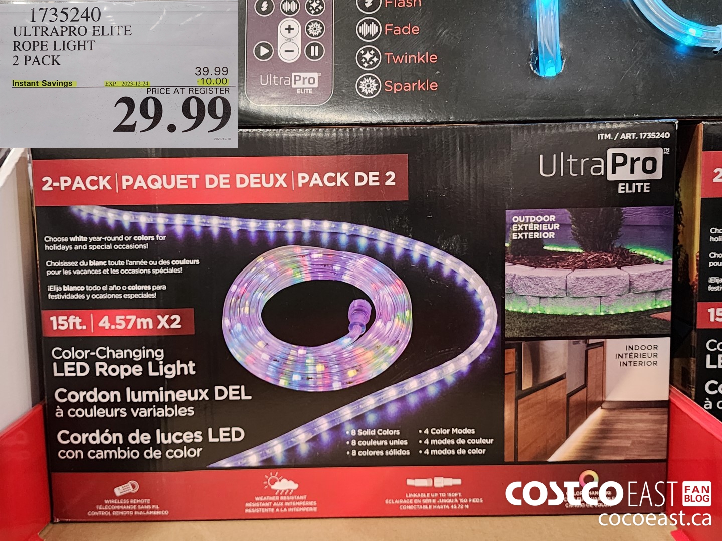 1735240 ULTRAPRO ELITE ROPE LIGHT 2 PACK ($10.00 INSTANT SAVINGS EXPIRES ON 2023-12-24) $29.99
