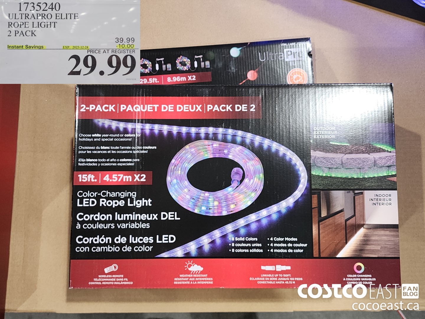 1735240 ULTRAPRO ELITE ROPE LIGHT 2 PACK ($10.00 INSTANT SAVINGS EXPIRES ON 2023-12-24) $29.99