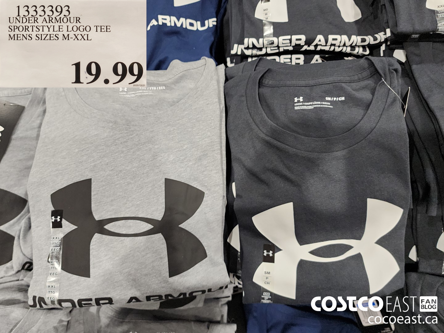 1333393 UNDER ARMOUR SPORTSTYLE LOGO TEE MENS SIZES M-XXL $19.99