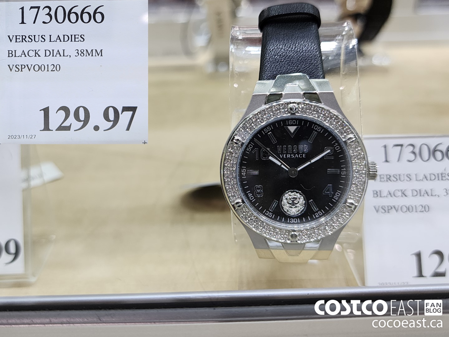 1730666 VERSUS LADIES BLACK DIAL, 38MM VSPVO00120 $129.97