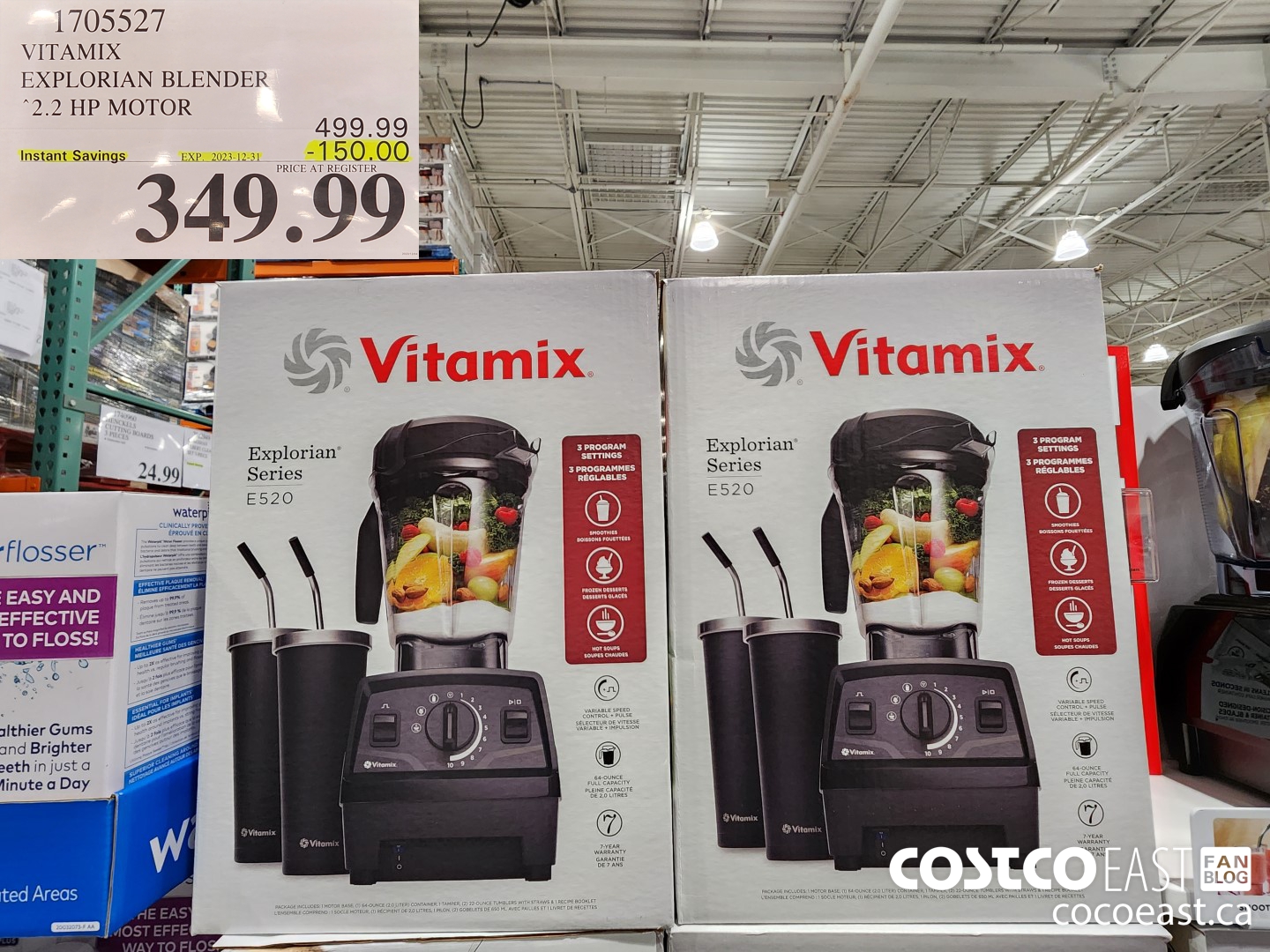 1705527 VITAMIX EXPLORIAN BLENDER “2.2 HP MOTOR ($150.00 INSTANT SAVINGS EXPIRES ON 2023-12-31) $349.99