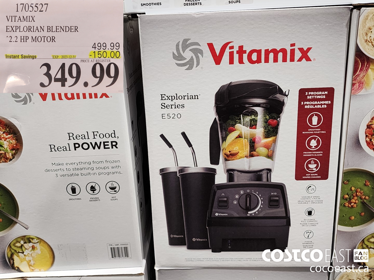 1705527 VITAMIX EXPLORIAN BLENDER “2.2 HP MOTOR ($150.00 INSTANT SAVINGS EXPIRES ON 2023-12-31) $349.99