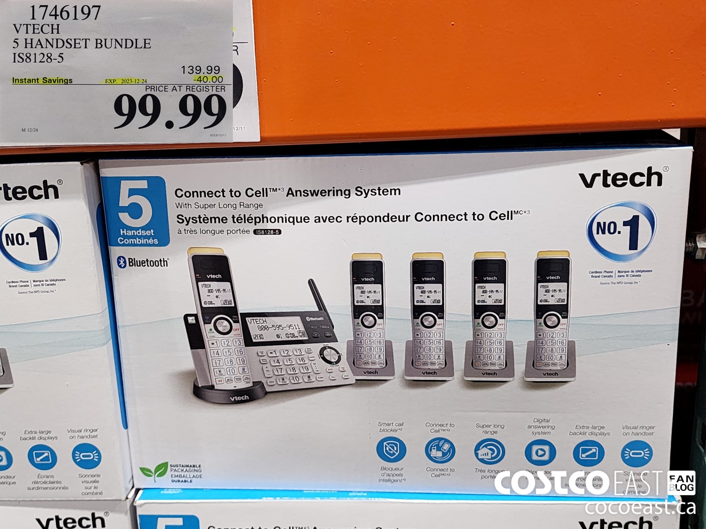 1746197 VTECH S HANDSET BUNDLE IS8128-5 ($40.00 INSTANT SAVINGS EXPIRES ON 2023-12-24) $99.99