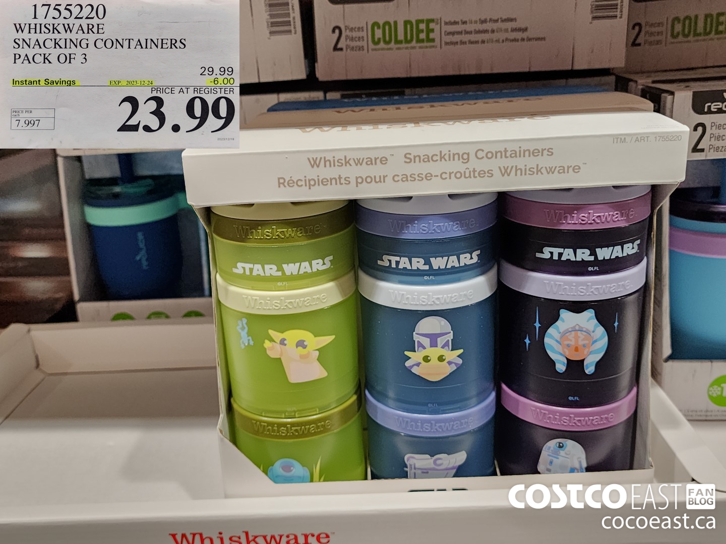 1755220 WHISKWARE SNACKING CONTAINERS PACK OF 3 ($6.00 INSTANT SAVINGS EXPIRES ON 2023-12-24) $23.99