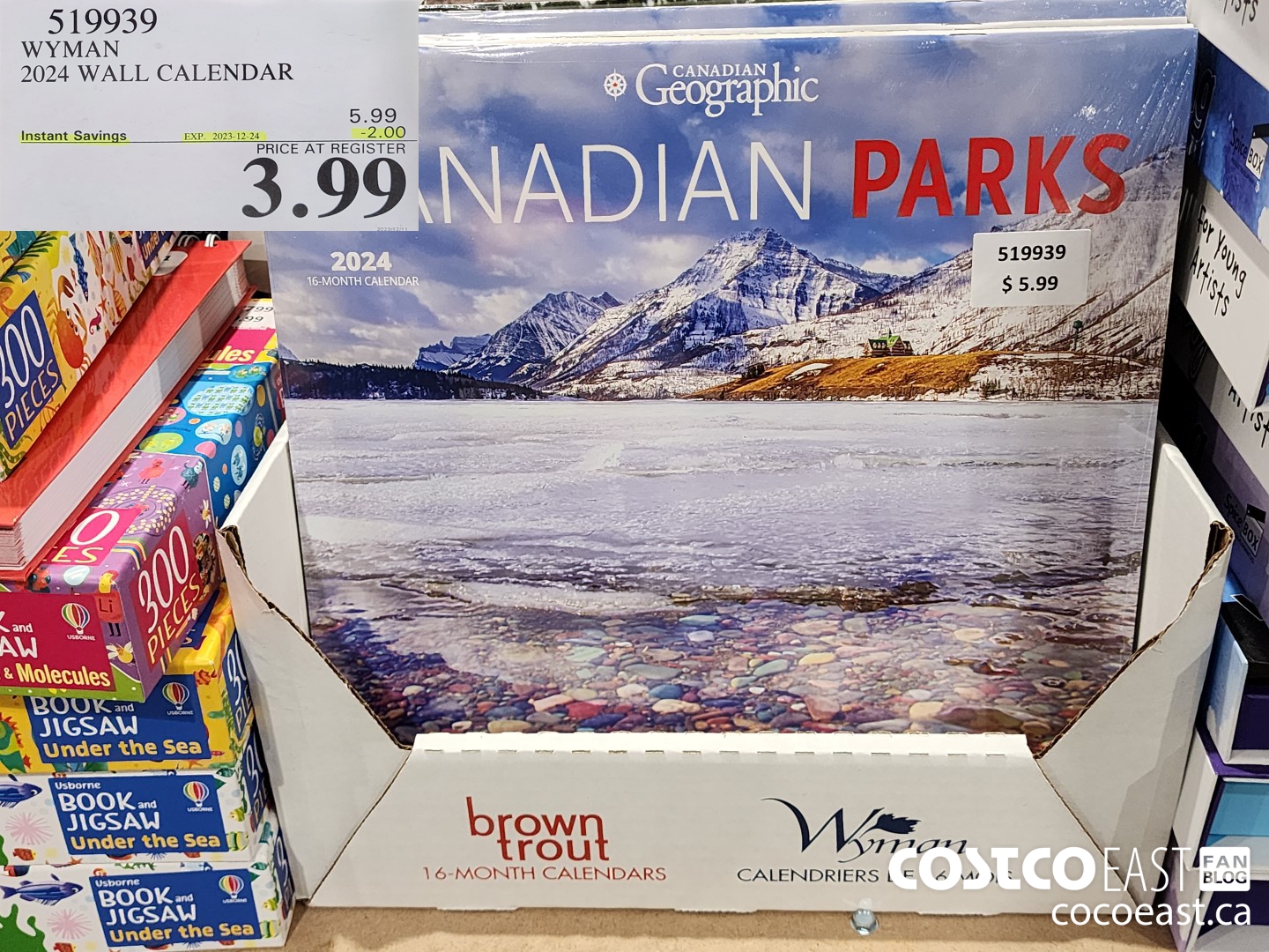 519939 WYMAN 2024 WALL CALENDAR ($2.00 INSTANT SAVINGS EXPIRES ON 2022-12-24) $3.99