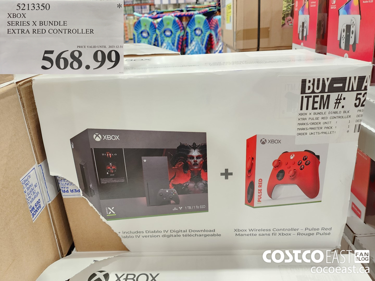5213350 XBOX SERIES X CONSOLE EXTRA RED CONTROLLER $568.99
