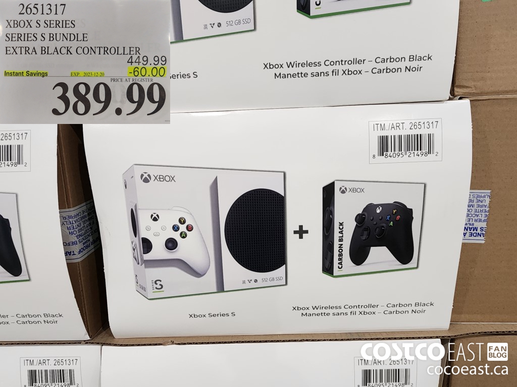 2651317 XBOX S SERIES SERIES S BUNDLE EXTRA BLACK CONTROLLER ($60.00 INSTANT SAVINGS EXPIRES ON 2023-12-20) $389.99