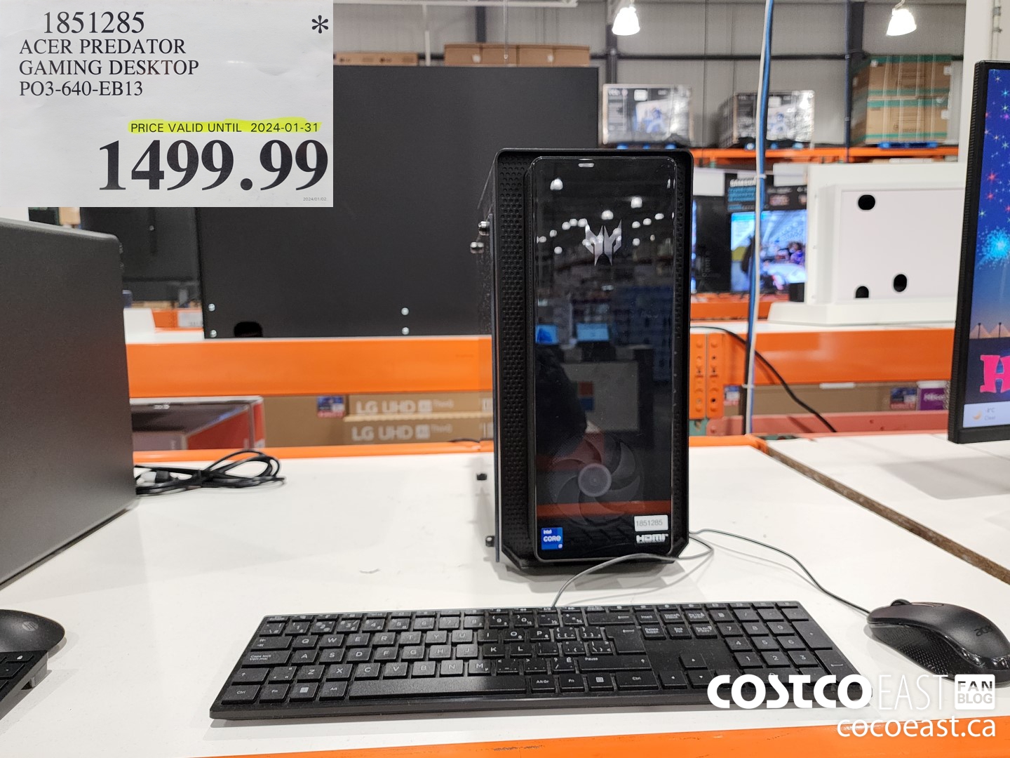 1851285 ACER PREDATOR GAMING DESKTOP P03-640-EB13 $1499.99