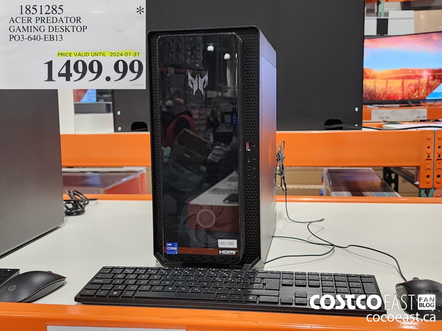 1851285 ACER PREDATOR GAMING DESKTOP P03-640-EB13 $1499.99