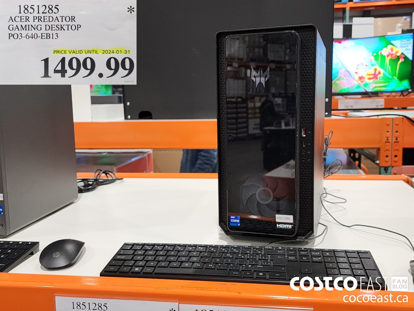 1851285 ACER PREDATOR GAMING DESKTOP P03-640-EB13 $1499.99