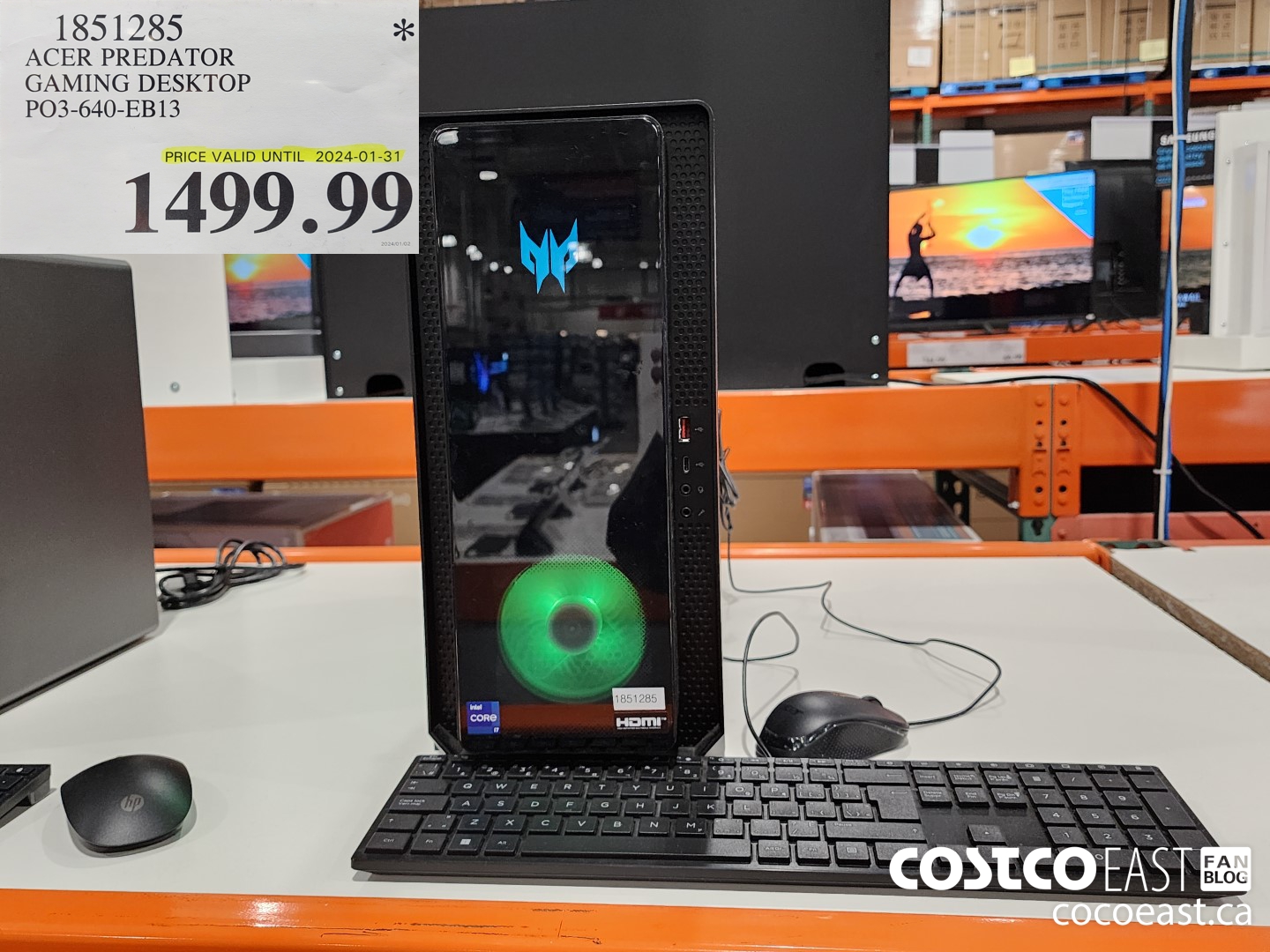 1851285 ACER PREDATOR GAMING DESKTOP P03-640-EB13 $1499.99