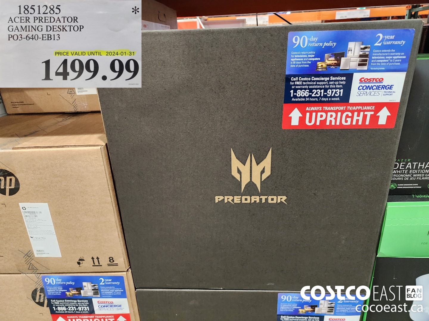 1851285 ACER PREDATOR GAMING DESKTOP P03-640-EB13 $1499.99