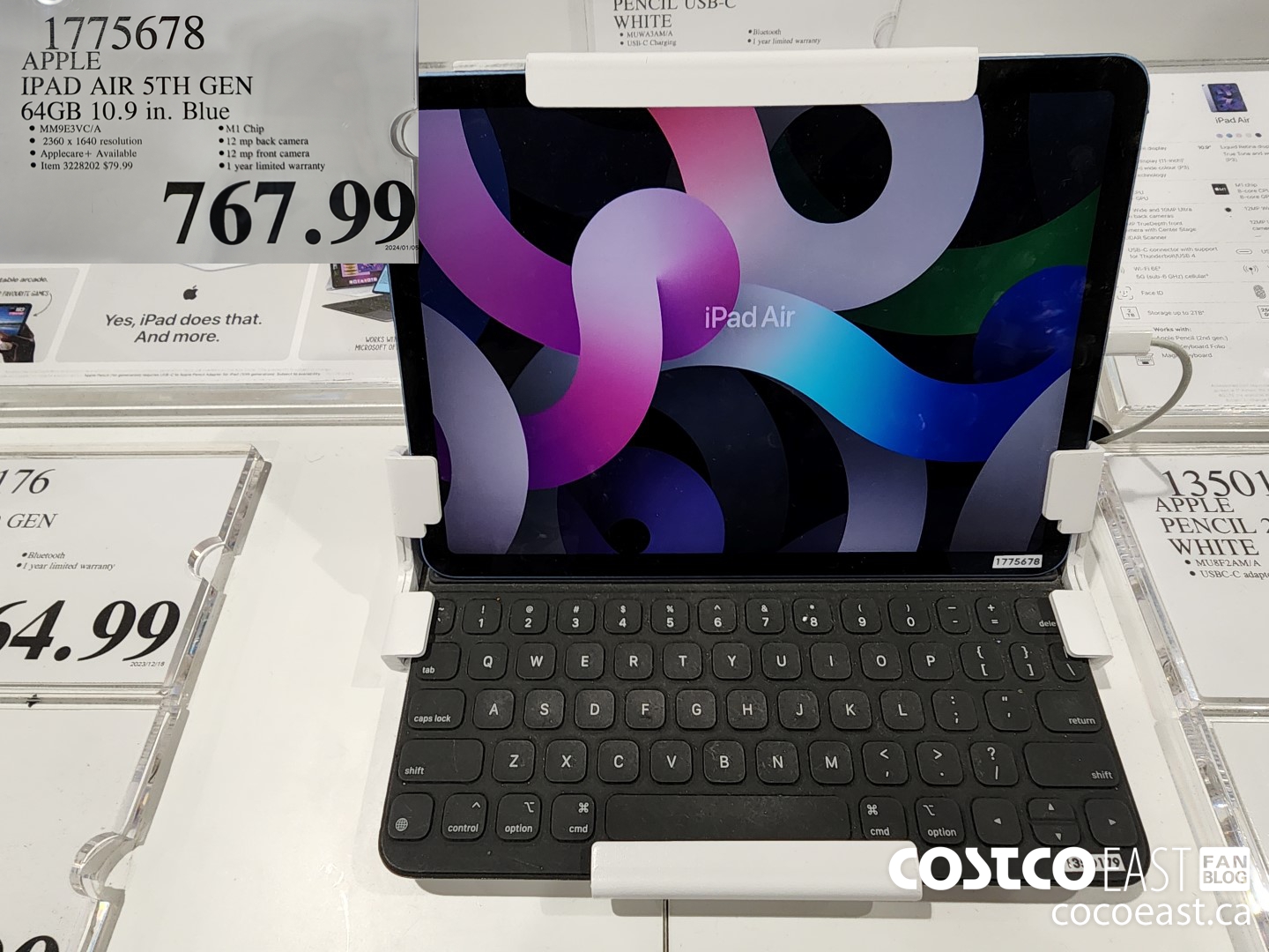 1775678 APPLE IPAD AIR 5TH GEN 64GB 10.9 in. Blue $767.99