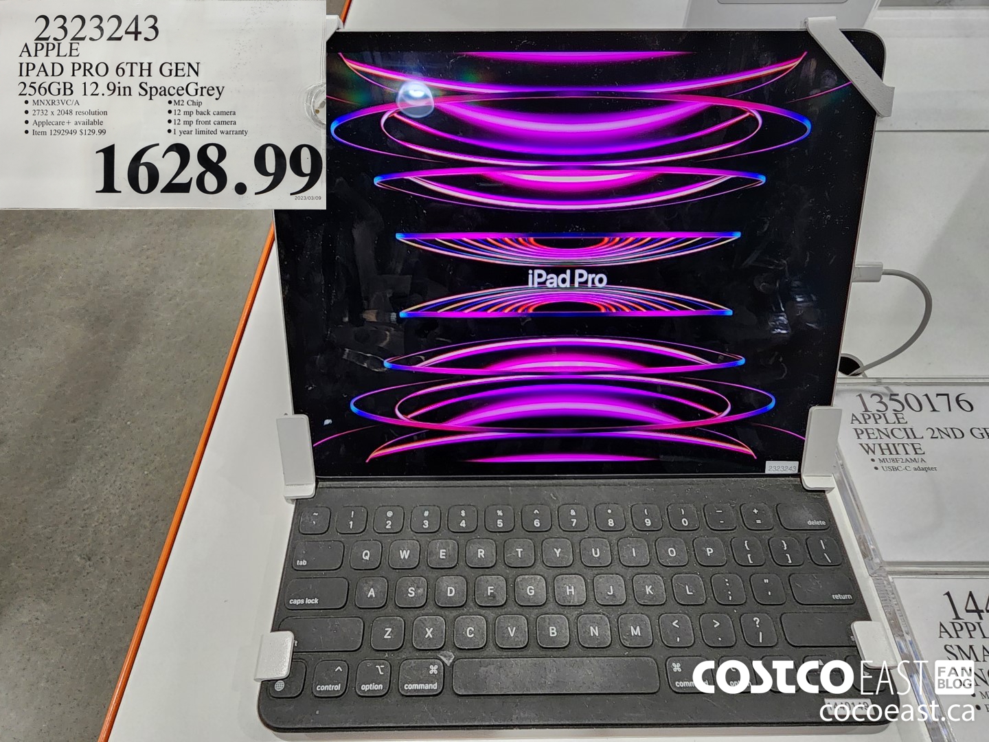 2323243 APPLE IPAD PRO 6TH GEN 256GB 12.9IN SPACE GREY $1628.99