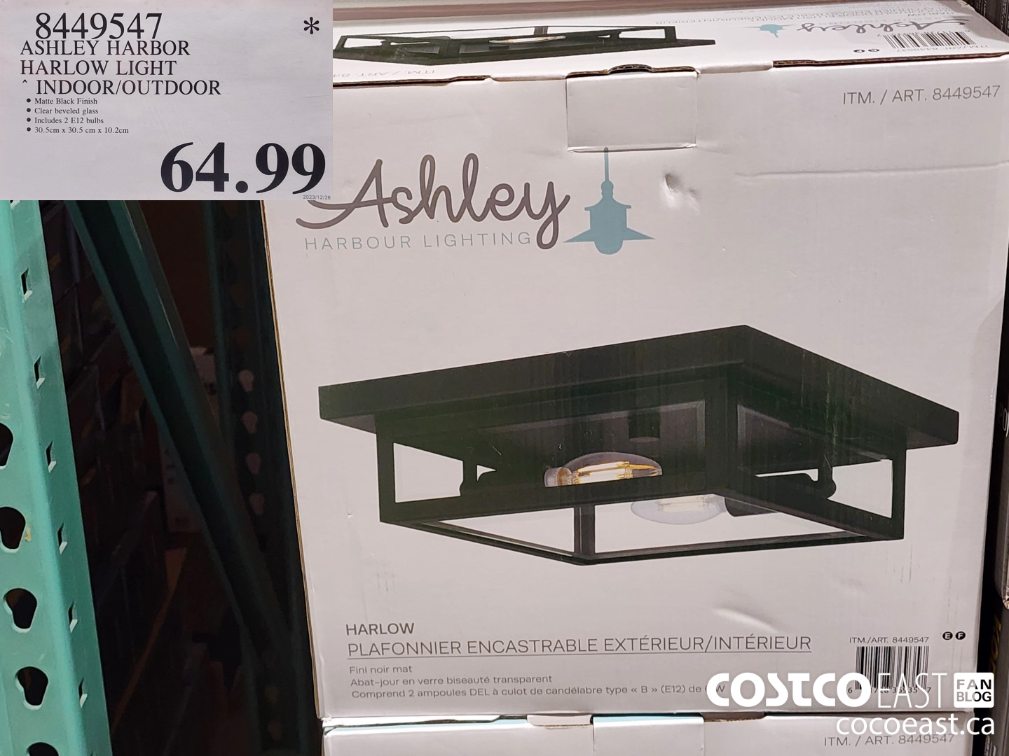 8449547 ASHLEY HARBOR HARLOW INDOOR/OUTDOOR $64.99