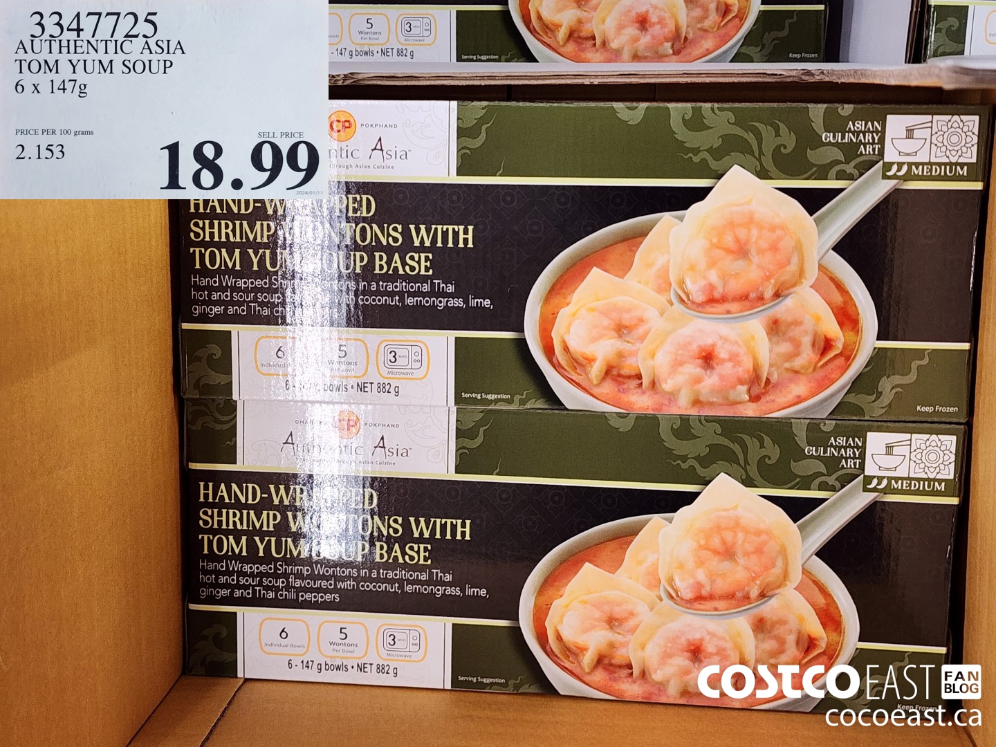 3347725 AUTHENTIC ASIA TOM YUM SOUP 6 x 147g $18.99