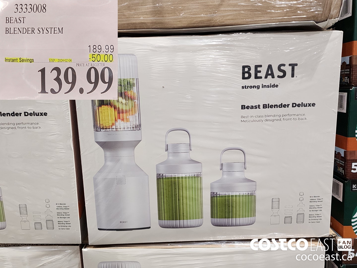 3333008 BEAST BLENDER SYSTEM ($50.00 INSTANT SAVINGS EXPIRES ON 2024-02-04) $139.99