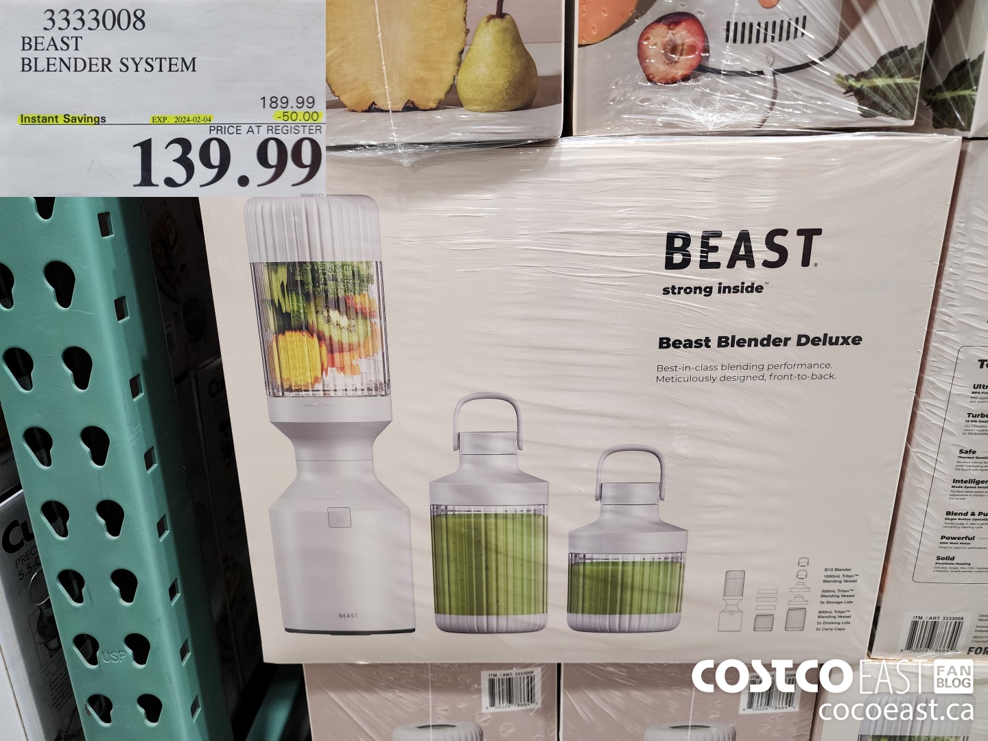 3333008 BEAST BLENDER SYSTEM ($50.00 INSTANT SAVINGS EXPIRES ON 2024-02-04) $139.99