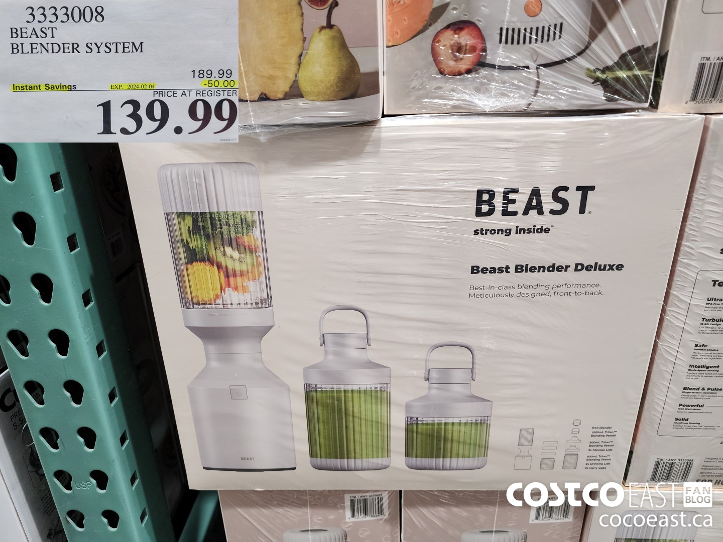 3333008 BEAST BLENDER SYSTEM ($50.00 INSTANT SAVINGS EXPIRES ON 2024-02-04) $139.99