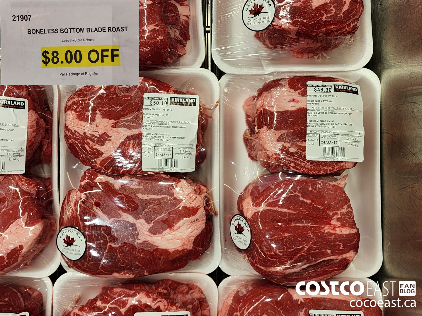 21907 BONELESS BOTTOM BLADE ROAST ($8.00 INSTANT SAVINGS)