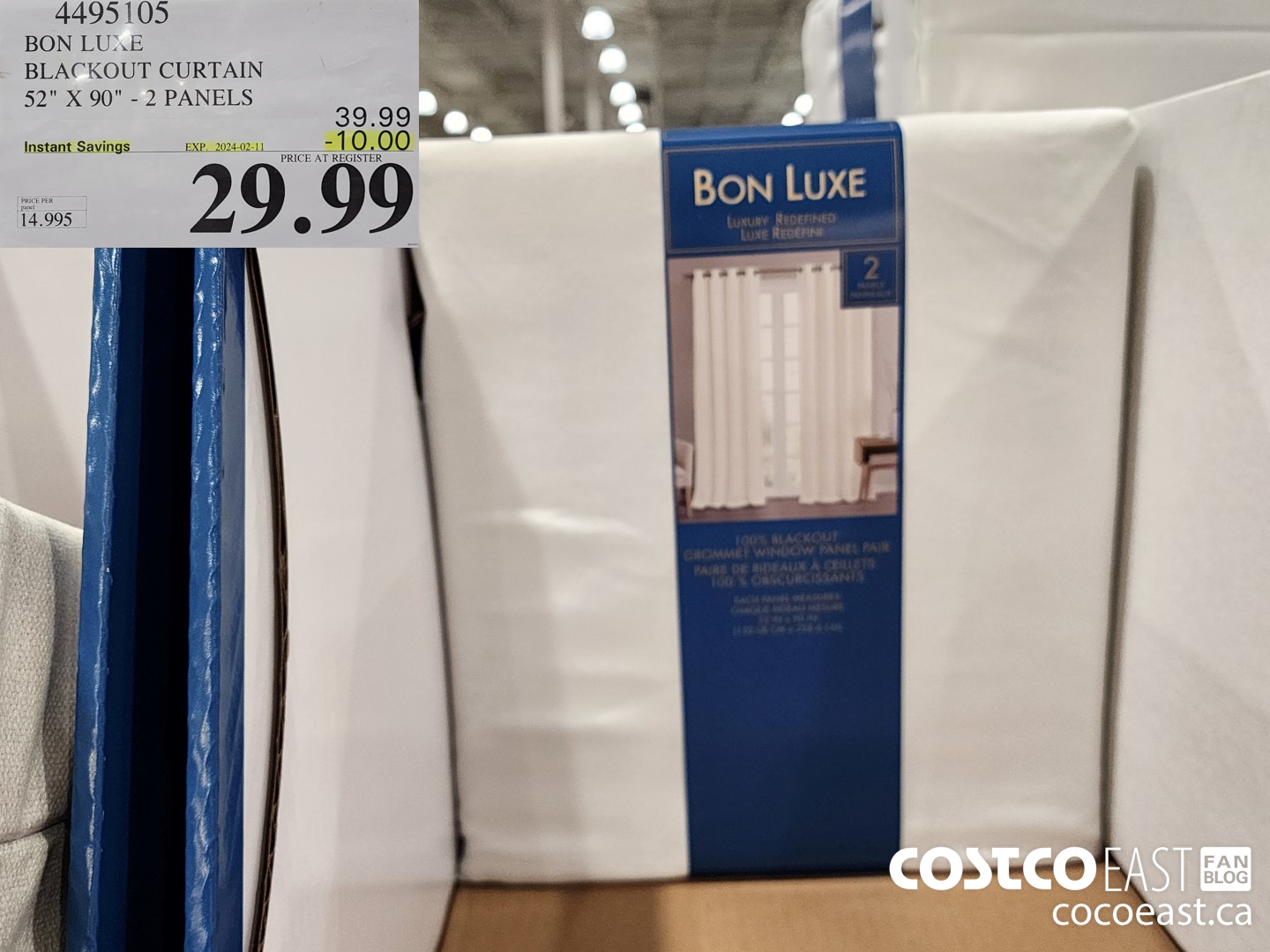 4495105 BON LUXE BLACKOUT CURTAIN 52