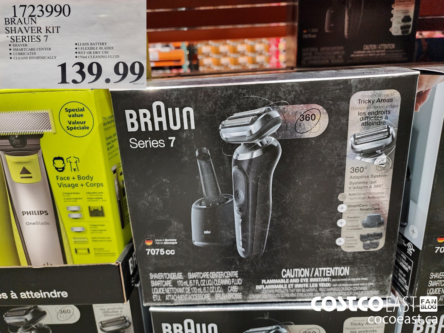 1723990 BRAUN SHAVER KIT SERIES 7 $139.99