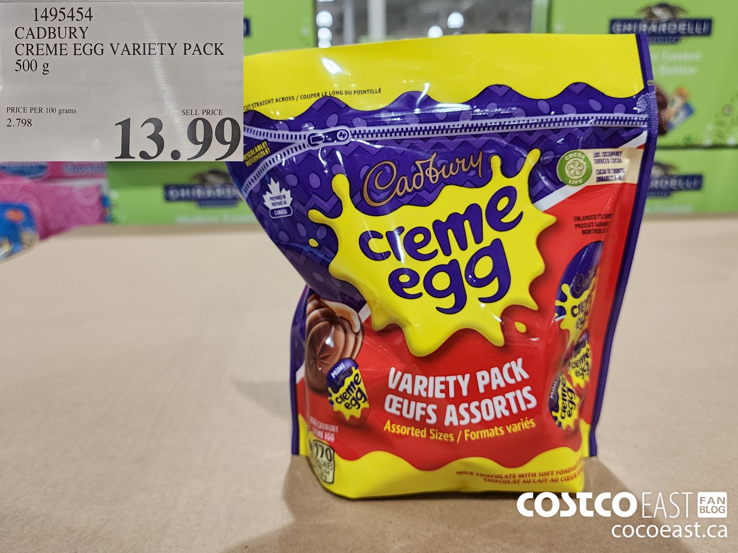 1495454 CADBURY CREME EGG VARIETY PACK 500g $13.99