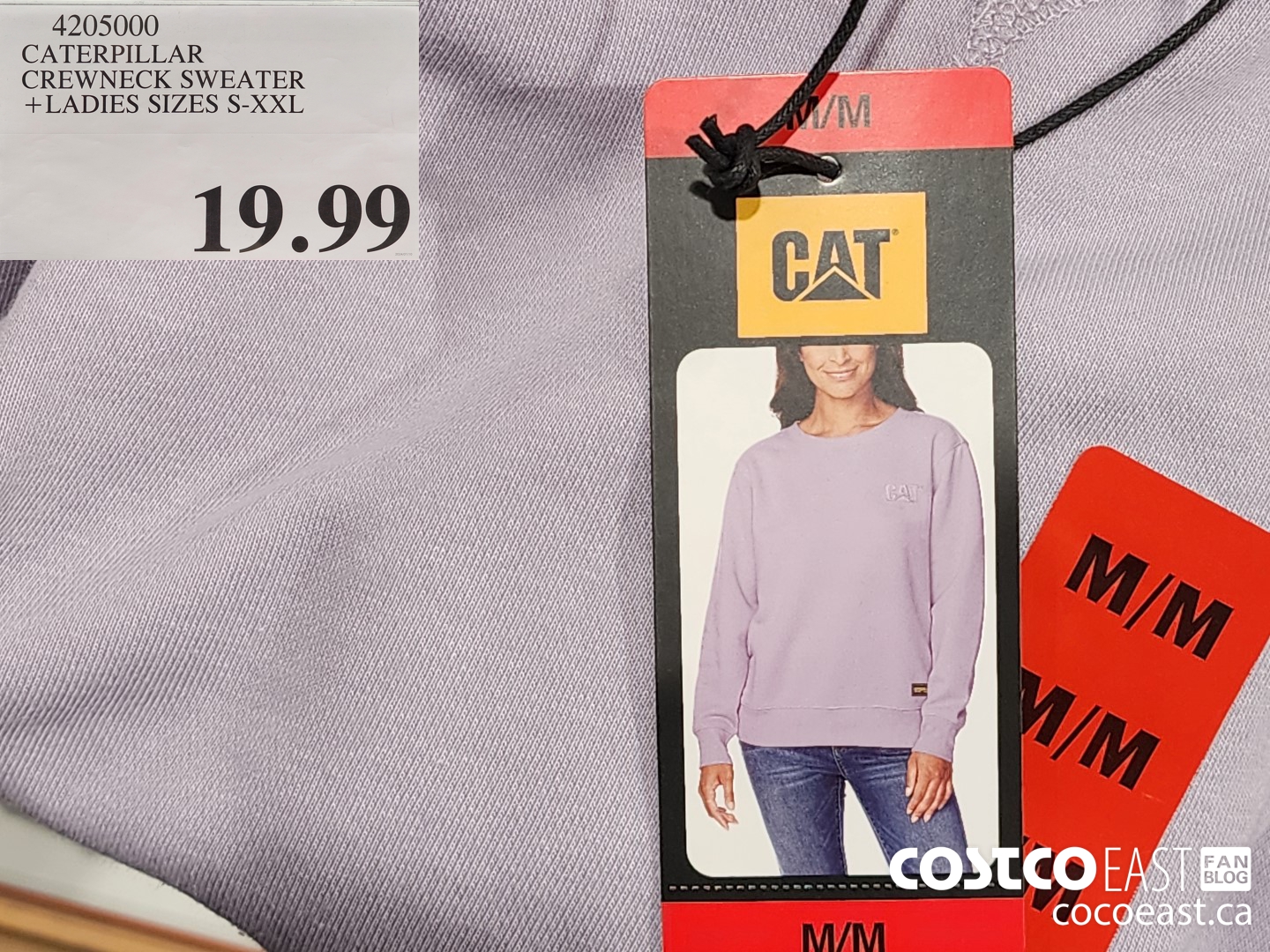 4205000 CATERPILLAR CREWNECK SWEATER + LADIES SIZES S-XXL $19.99