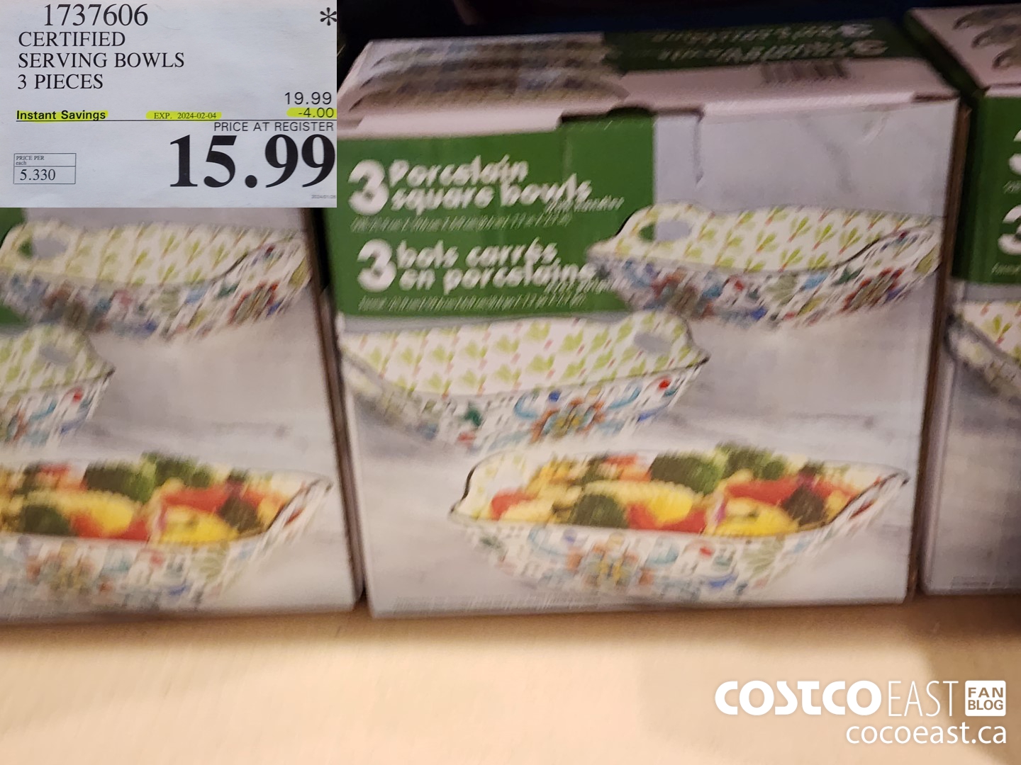 1737606 CERTIFIED SERVING BOWLS 3 PIECES ($4.00 INSTANT SAVINGS EXPIRES ON 2024-02-04) $15.99