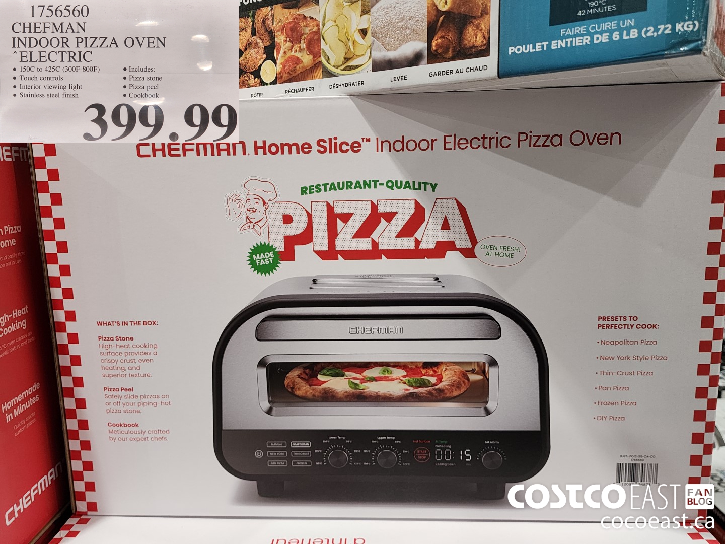 1756560 CHEFMAN INDOOR PIZZA OVEN “ELECTRIC $399.99