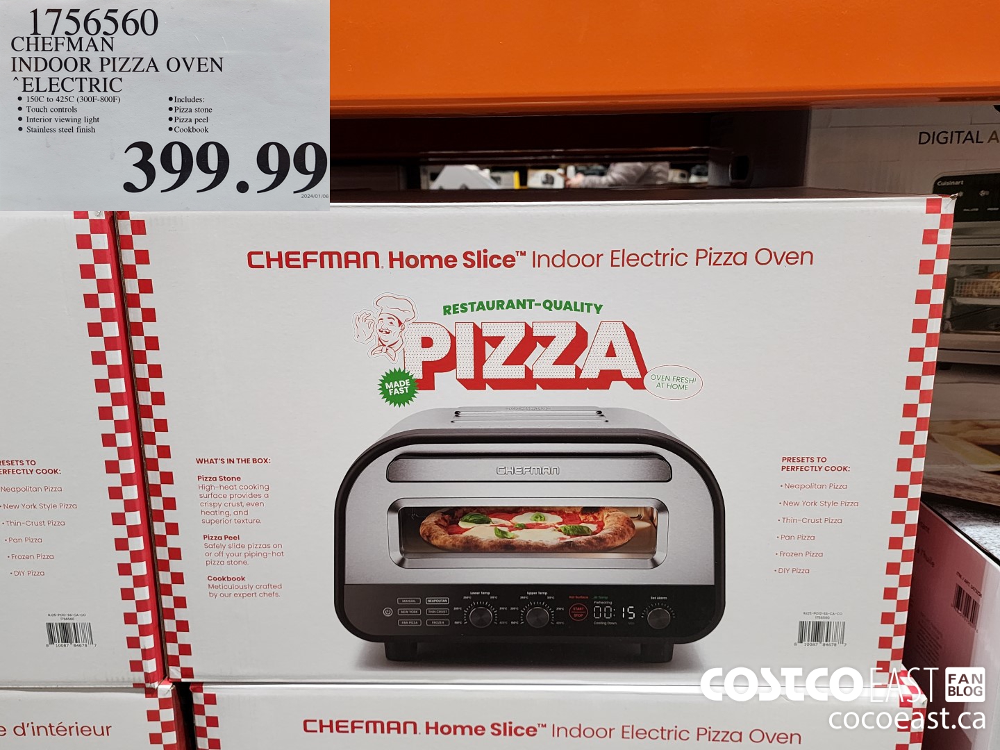 1756560 CHEFMAN INDOOR PIZZA OVEN “ELECTRIC $399.99