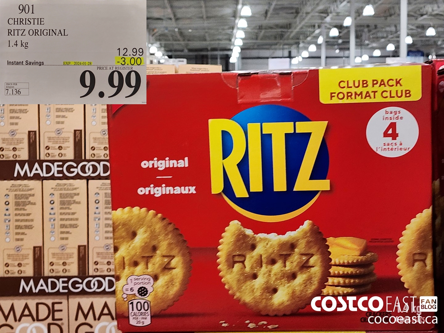 901 CHRISTIE RITZ ORIGINAL 1.4 KG ($3.00 INSTANT SAVINGS EXPIRES ON 2024-01-28) $9.99