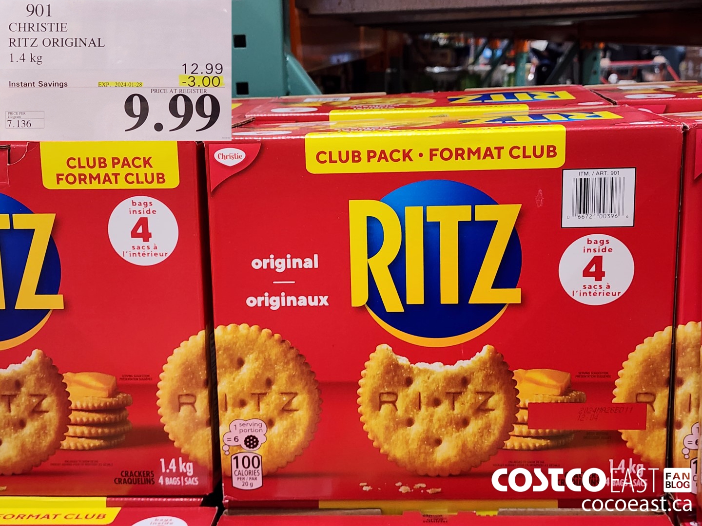 901 CHRISTIE RITZ ORIGINAL 1.4 KG ($3.00 INSTANT SAVINGS EXPIRES ON 2024-01-28) $9.99