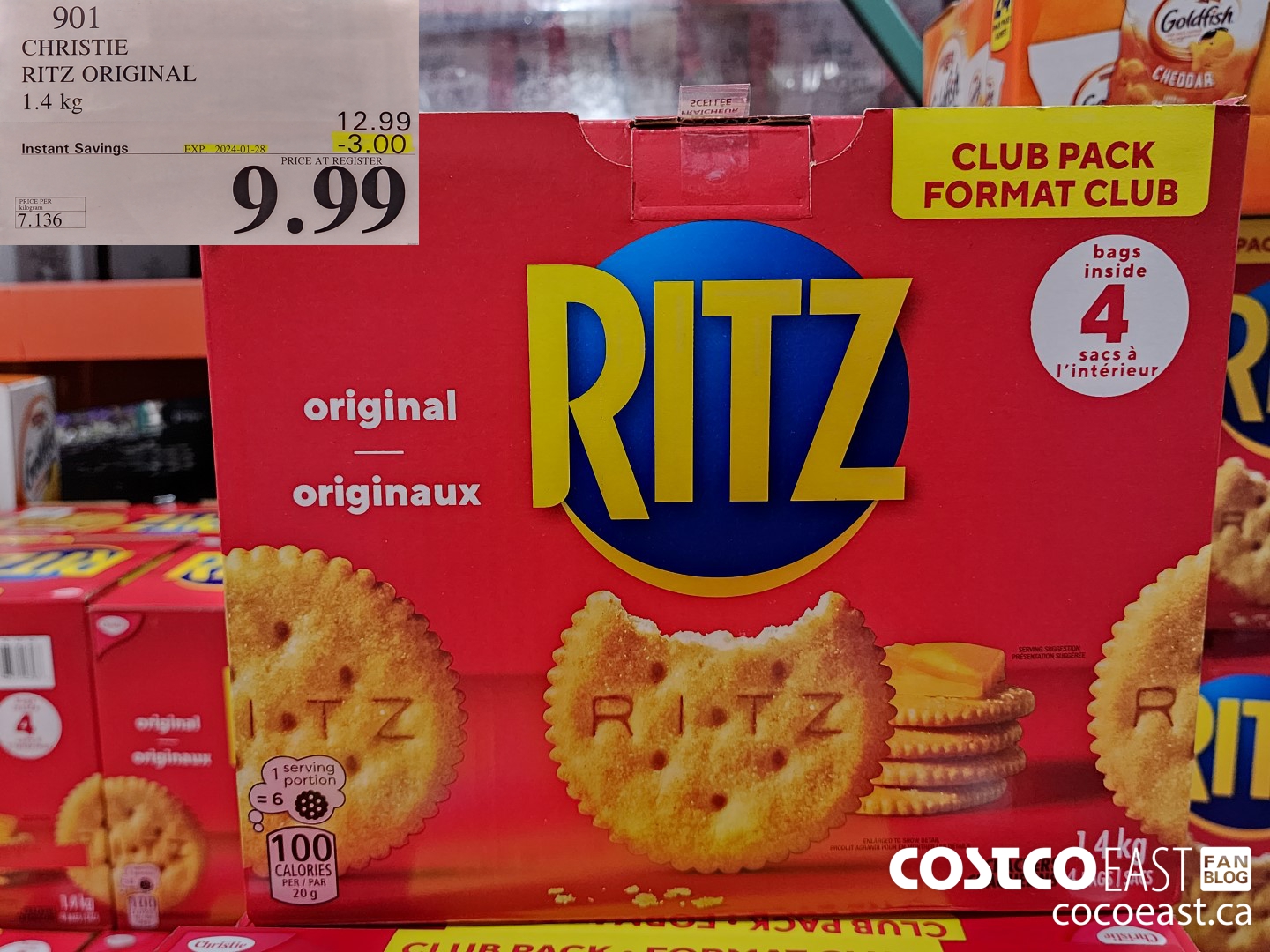 901 CHRISTIE RITZ ORIGINAL 1.4 KG ($3.00 INSTANT SAVINGS EXPIRES ON 2024-01-28) $9.99