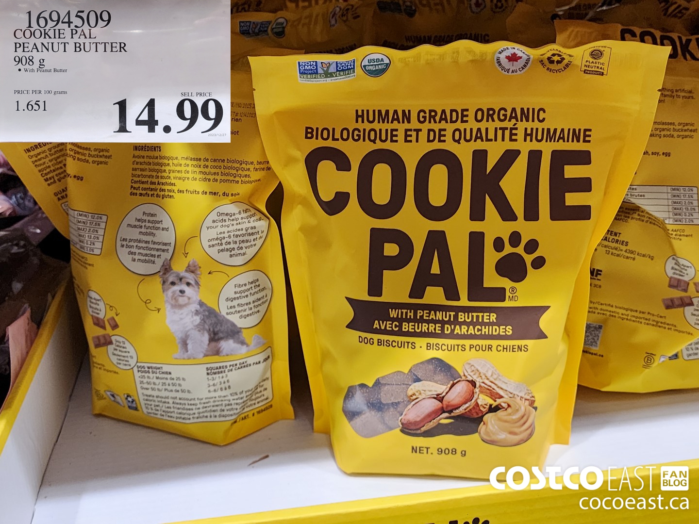 1694509 COOKIE PAL PEANUT BUTTER 908 G $14.99